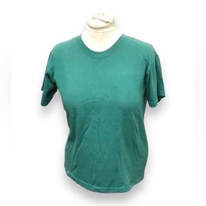 GRITS (Girls Raised In The South) Short Sleeve Crew Neck Tee, Teal, size M